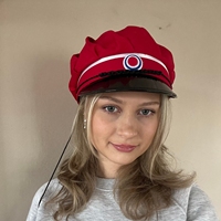 Chapeau de remise de diplôme norvégien personnalisé Russehue rouge avec long pompon, casquette traditionnelle à visière pour lycéen