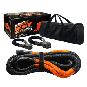 Outils de sauvetage d'urgence <span class=keywords><strong>4x4</strong></span>, corde à double tressage 100% NYLON, <span class=keywords><strong>sangle</strong></span> de remorquage cinétique, corde de traction - Product Image 4