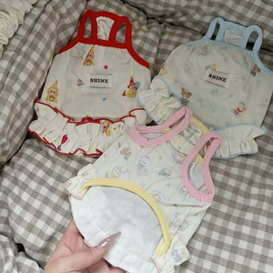 New summer styles of <b>cat</b> and dog <b>clothes</b>: cute cartoon tank tops and dresses for pets like Bichon Frise, Teddy Bear, Ragdoll, - Product Image 5