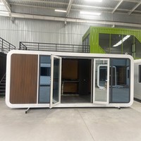 Rumah Kontainer Premium Grosir Desain Modern Apple Cabin untuk Penggunaan Sekolah/Kantor/Toko Tahan Angin & Korosi Konstruksi Kokoh