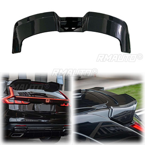 2023 to up for Honda CRV Rear Spoiler Trunk <b>Wing</b> Lip by High Quality ABS Gloss <b>Black</b> Carbon Fiber Look Body Kit Accessories - Product Image 1