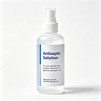 Étiquettes de bouteilles résistantes à l'alcool Haoxuan ODM, autocollants imprimés en PET durables pour l'emballage des produits de nettoyage et de soins de santé