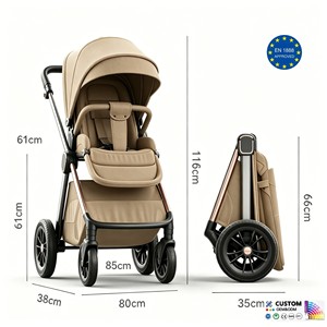 Coches para Bebé, Cochecito Ligero Plegable con Canasta Grande, para Bebés de 0 a 3 Años - Product Image 1