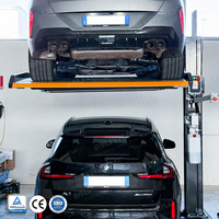 Élévateur de stationnement automobile monopoteau 2700 kg, accès bidirectionnel, empileur de voitures, équipement de stationnement avec verrouillage automatique électrique