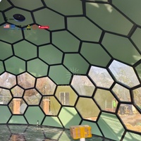 Dôme en verre Tente d'hébergement de luxe Éco-tourisme Immersion dans la nature Tente de luxe Vues panoramiques Dôme géodésique écologique