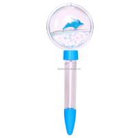 Stylo bille 3D flottant le plus vendu, stylo cristal personnalisable, cadeau de Noël, stylo bille créatif en cristal à motif de dessin animé