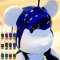 KHY-Kit de peinture acrylique fluide, 3 couleurs, pour enfant et adulte