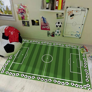 Tapis de terrain de <span class=keywords><strong>football</strong></span> moderne en velours de cristal antidérapant pour le salon, la salle à manger et la <span class=keywords><strong>chambre</strong></span> des enfants. - Product Image 1