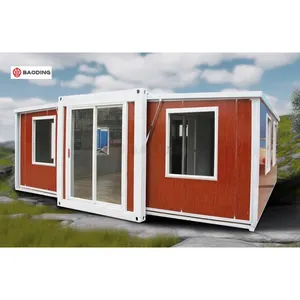 Houses With-luxury Villa Modern Glass Door See Interior Detachable Container House For Sale