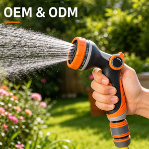 Pistolet d'arrosage manuel réglable 10 fonctions pour tuyau d'arrosage de jardin, pulvérisateur d'eau pour l'arrosage de pelouse, le lavage de voiture et la douche des animaux - Product Image 1