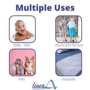 Nhà mềm hai lớp bền vững có thể giặt được tái sử dụng không thấm nước không kiểm soát tấm bảo vệ giường Pad Đào Tạo dưới tấm lót - Product Image 5