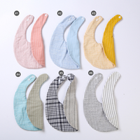 Bavoirs en coton Double face pour bébé fille, serviette de salive, vêtements pour enfant en bas âge