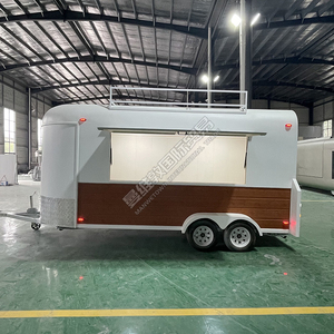 Đường phố kiosk cà phê Hot Dog giỏ hàng di động nhà bếp bánh pizza thực phẩm Trailer cửa hàng giỏ hàng xe tải ngựa Trailer để bán - Product Image 2