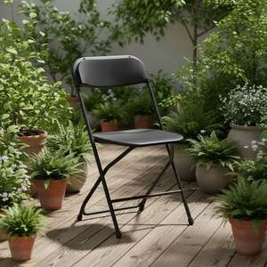 Juego <span class=keywords><strong>de</strong></span> Mesa y Sillas <span class=keywords><strong>de</strong></span> Comedor Rectangulares <span class=keywords><strong>de</strong></span> Plástico Blanco Plegables Resistentes para <span class=keywords><strong>6</strong></span>, 8 o 10 <span class=keywords><strong>Personas</strong></span> para Fiestas en el Jardín - Product Image 4