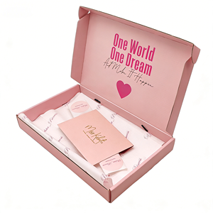 Custom Brand Logo Eco-Friendly Recycled Materials Waterproof High-End Corrugated Mailer <b>Boxes</b> Sponge Lining for Clothing Socks - Product Image 1