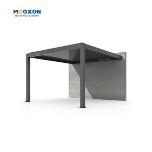 Mooxon Pergola extérieure en aluminium toit motorisé bioclimatique pare-soleil réglable <span class=keywords><strong>abri</strong></span> <span class=keywords><strong>de</strong></span> <span class=keywords><strong>jardin</strong></span> - Product Image 2