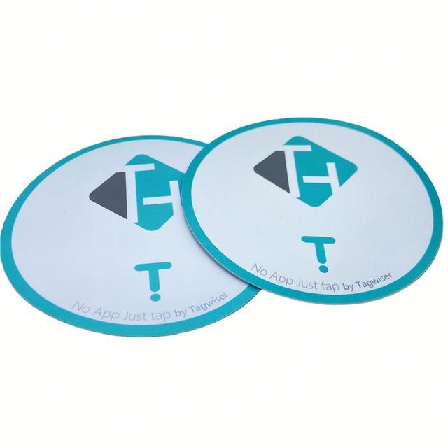 Custom Flexible PVC 10mm Anti Metal Large NFC Tag 424 DNA