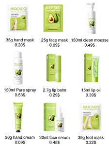 Kit de soins du visage hydratant mains et pieds blanchissant lotion pour le corps crème avocat ensemble de soins de la peau - Product Image 6