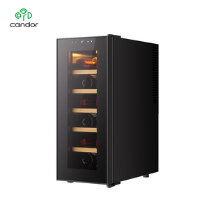 12 Chai Nhiệt Điện Rượu Vang Mát CW-35FD Freestanding Tủ Lạnh Rượu Vang 35L Công Suất 5C ~ 18C Nhiệt Độ Phạm Vi Sắt Hộ Gia Đình - Product Image 2