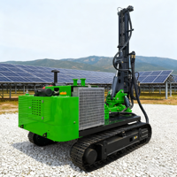 Pileur hydraulique solaire TeZhong avec moteur de pompe et boîte de vitesses - Perçage et vissage multifonction pour la construction photovoltaïque