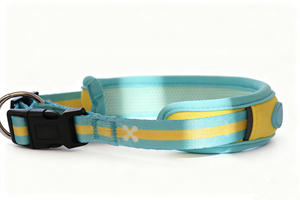 Premium moderne ademende milieuvriendelijke verstelbare hondenhalsband met zacht luchtnet gevoerd polyester plastic solide - Product Image 2