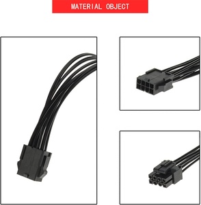 Splitter adaptörü 8 Pin dişi çift 8 Pin (6 + 2) Male8 kollu 8 Pin çift 8 standart PCIe GPU güç kablosu-yüksek kaliteli PVC bakır - Product Image 2