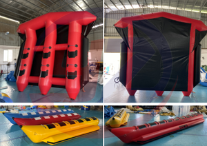 Flotador Inflable Resistente Tipo Banana Doble para Deportes Acuáticos, con Material de PVC y Capacidad de 100-500 kg - Product Image 4