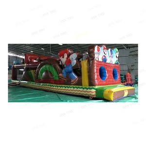 Castillo Inflable con Tobogán <span class=keywords><strong>de</strong></span> PVC <span class=keywords><strong>de</strong></span> Grado Comercial, Diseño <span class=keywords><strong>Mario</strong></span> <span class=keywords><strong>Bros</strong></span>, para Parques <span class=keywords><strong>de</strong></span> Diversiones - Product Image 4