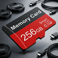 Carte mémoire TF en gros OEM d'usine Nandstor pour caméra embarquée, carte mémoire SD 256 Go avec logo personnalisé pour caméra de sécurité