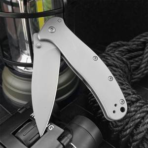 Mini cuchillo plegable de bolsillo para senderismo KS 1730, hoja 8Cr13Mov, mango de acero 420, EDC, herramientas de supervivencia para acampar al aire libre, caza y corte - Product Image 3