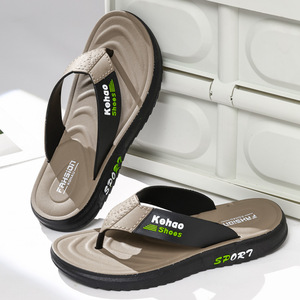 High <strong>Elasticity</strong> Men's Slippers Summer New Style Non-Slip Toe Post Design Thick Sole Casual Outdoor Wear-Resistant <strong>Sandals</strong> - Product Image 2