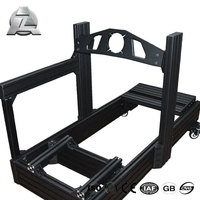 Équipement de jeu DIY en alliage d'aluminium anodisé pour simulateur de course - Cockpit de simulateur de conduite professionnel pour volants à entraînement direct