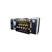 Machine de découpe et de rembobinage de rouleaux de papier kraft jumbo entièrement automatique, contrôlée par PLC, à grande vitesse et respectueuse de l'environnement