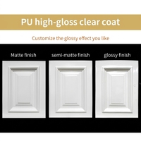 Laque PU pour bois, finition blanc brillant, non-jaunissante, à base de solvant, effet miroir, pour peinture liquide de revêtement pour meubles haut de gamme