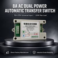 Commutateur de transfert automatique double alimentation CA bipolaire ATS 75V-275V universel pour camping-car, système solaire hors réseau, protection contre les pannes de générateur