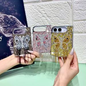 Lüks Işıltılı 3D Yapay Elmas Koruyucu Kızlar İçin Cep Telefonu Kılıfı <span class=keywords><strong>iPhone</strong></span> 18 Ultra Katlanabilir Kapaklı Çanta - Product Image 2