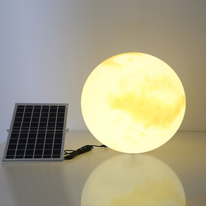 Lámpara Solar para Exteriores Igawa, Lámpara LED Impermeable con Forma de Luna para Jardín, Patio y Terraza - Product Image 3