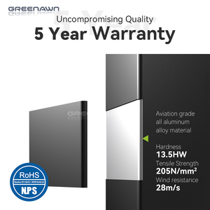 Pergola Bioclimatica in Alluminio per Esterni 4x6m 6x7 10 Metri Quadrati con Tende e Porta Scorrevole in <span class=keywords><strong>Vetro</strong></span> - Product Image 6