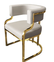 Chaise de salle à manger de luxe, chaise de salon de beauté, chaise de bureau d'hôtel, chaise de mahjong, chaise de maquillage pour client de salon de manucure