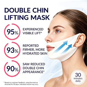 Masque au collagène liftant V-Line pour raffermir et sculpter <span class=keywords><strong>la</strong></span> mâchoire, masque tenseur et liftant pour le cou, bande de lifting pour le visage - Product Image 4