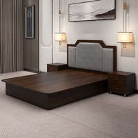 JINYU Trendiges Neues Chinesisches Melamin-Hotelbett TV-Schrank-Set mit Kleiderschrank Hotelmöbel Schlafzimmer-Sets