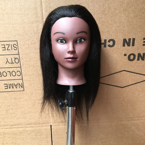 Tête de modèle de vrais <span class=keywords><strong>cheveux</strong></span> humains pour la formation à la coiffure pour tresser la pratique du tressage - Product Image 6