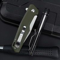 G10 Manche D2 Acier Inoxydable EDC Couteaux de Poche Outdoor Camping Hiking Tactical Folding Knife