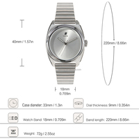 Créez Votre Propre Marque de Montres Personnalisées, Montre de Luxe pour Femmes en Acier Inoxydable, Marque Privée, Logo OEM
