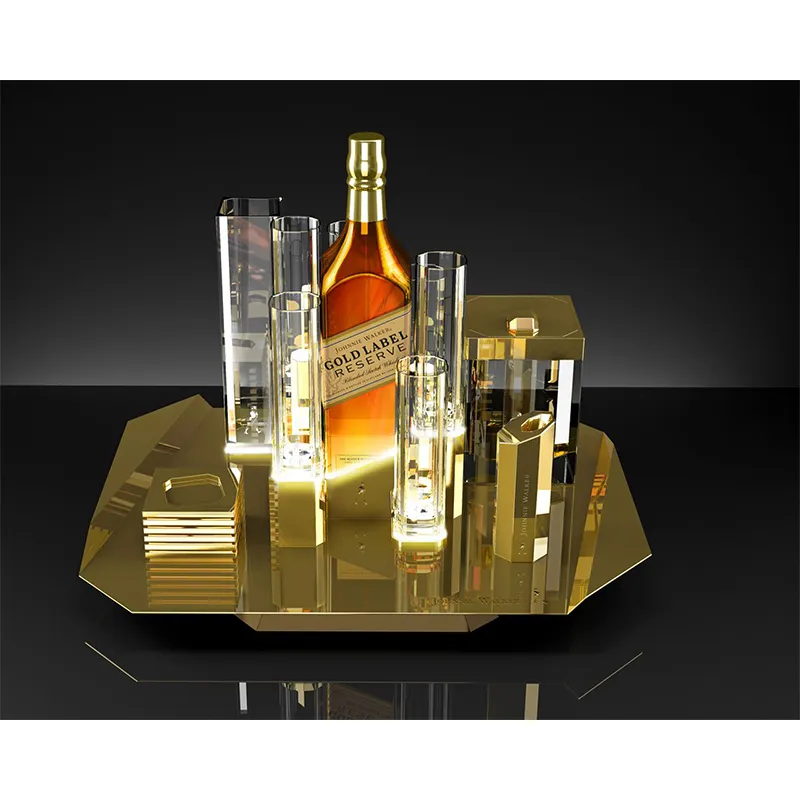 Mới nhất tùy chỉnh Acrylic rượu rượu chai hiển thị đứng cho johnnie Walker