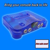 Coque de remplacement de haute qualité pour console Nintendo64, modèle transparent couleur XLL-N64-Shell, fabriquée en Chine continentale, moule privé