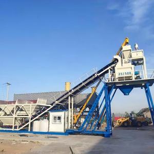 Planta Mezcladora de Concreto Portátil de Alta Eficiencia y Rápida Instalación, 60m³, 100m³, 240m³, Planta Móvil para Mezclar Cemento y Mortero, Mezcladora Eléctrica - Product Image 2