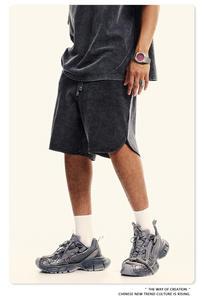 Vintage High Street Polo Set Pantalon court à manches courtes avec fermeture à la taille élastique Tissu à poils lavables - Product Image 4