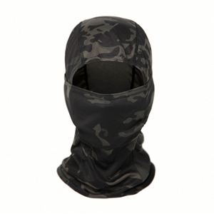 Cagoule personnalisée imprimée motif crâne camouflage, masque intégral à un trou pour moto - Product Image 2
