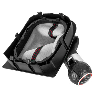 Poignée de levier de vitesses de voiture Volkswagen 5 6 vitesses en cuir ergonomique, accessoire intérieur pour Jetta Golf MK5 MK6 - Product Image 3